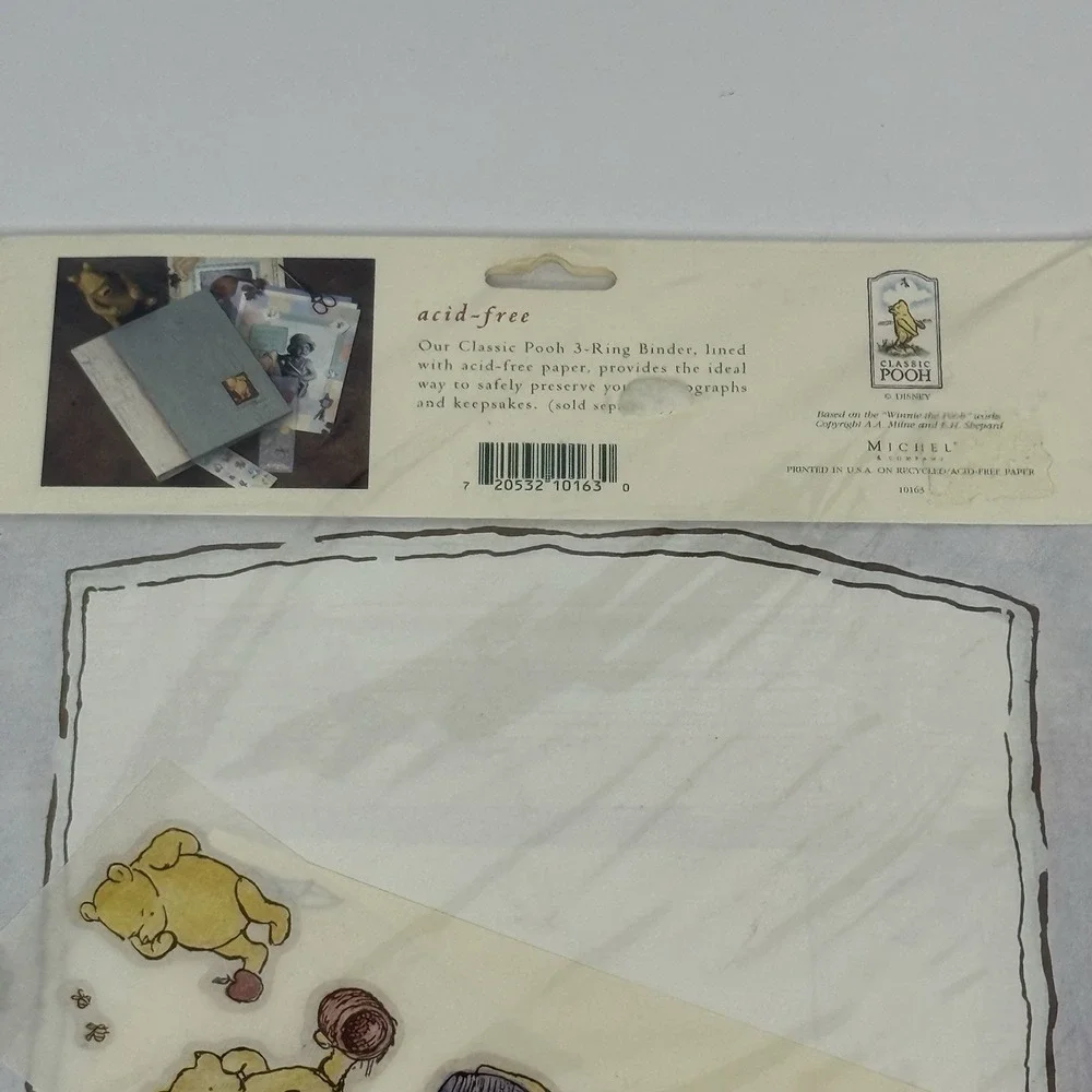Classic Pooh Scrapbook Page Kit Lot Of 3 Baby/Party And Birthday/Everyday Themes